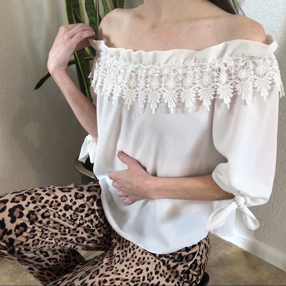 Cozy Fox over the shoulder top